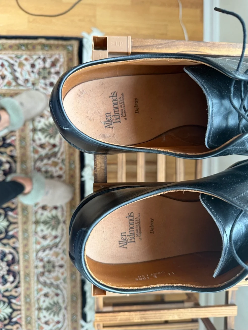 Men's Black Lace-Up Dress Shoes - Pebbled Leather